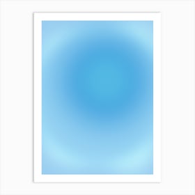 Blue Aura Gradient Art Print