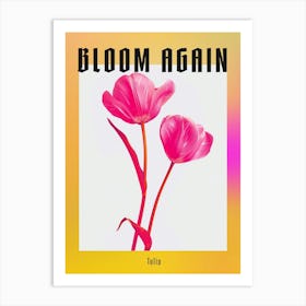 Hot Pink Tulip 4 Poster Art Print