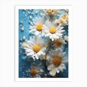 Daisies In Water 4 Art Print