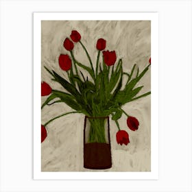 Bouquet Of Tulips Art Print