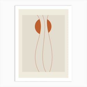 Orange And Brown Art Print