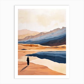 Arabic Man In The Desert Art Print