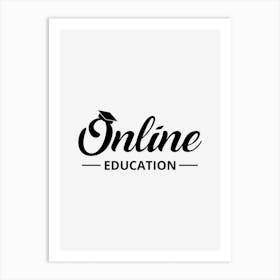 Online Education Art Print