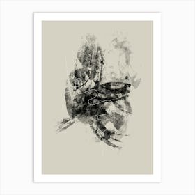 Bird In Flight Painting Art Print