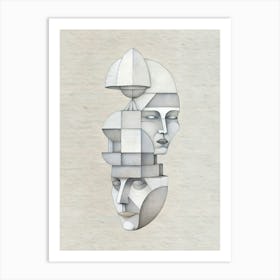 Abstract Portraits Art Print