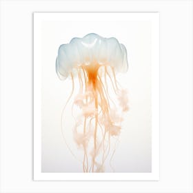 Lions Mane Jellyfish Watercolour 8 Art Print