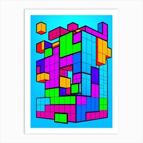 Tetris Art Print