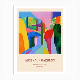 Colourful Gardens Norfolk Botanical Garden Usa 1 Red Poster Art Print