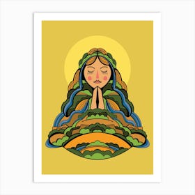 Mother Earth Illustrated Art Print