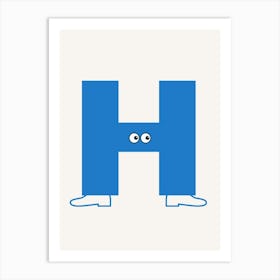 Alphabet Poster H Art Print