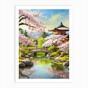 Asian Garden Art Print