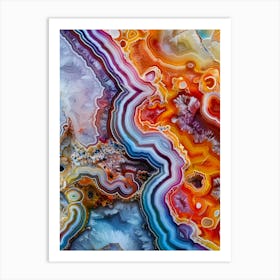 agate stone Art Print