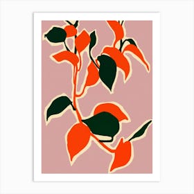 Leafy Abstraction Art Print