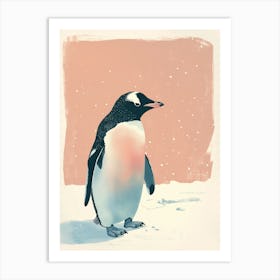 Thoughtful Penguin Art Print