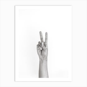 Hands 5 Vegan Peace Art Print