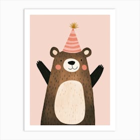 Birthday Bear Art Print