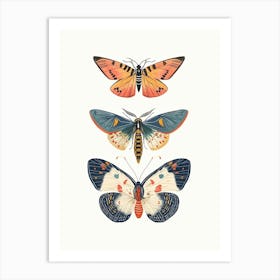Colourful Insect Illustration Butterfly 13 Art Print