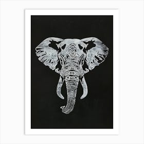 Elephant Head Art Print