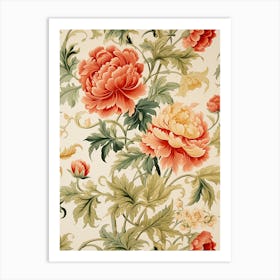 Floral Wallpaper 165 Art Print