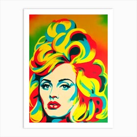 Adele Colourful Pop Art Art Print