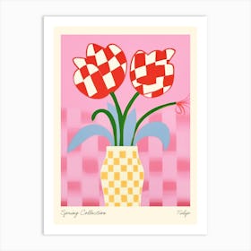 Spring Collection Tulip Flower Vase 3 Art Print