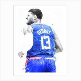 Paul George Los Angeles Art Print