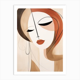 Woman'S Face 17 Art Print