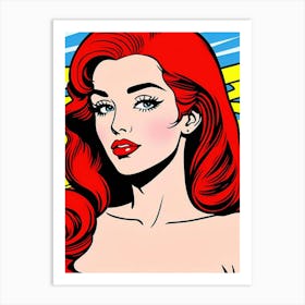 Radiant Rebellion: The Essence of Pop Art Beauty Pop Art Art Print