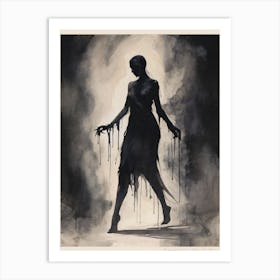 Dance With Death Skeleton Painting (36) Art Print
