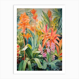 Tropical Plant Painting Cast Iron Plant 3 Art Print