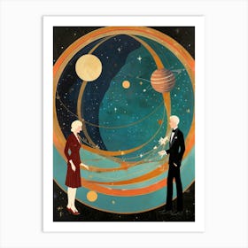 Venus And Jupiter Art Print