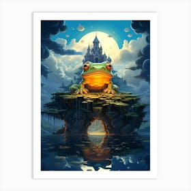 Frog In The Castle Art Print