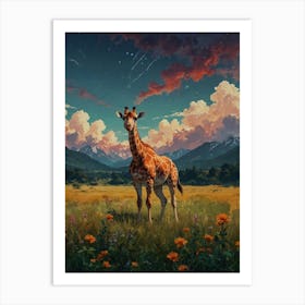 Giraffe 67 Art Print