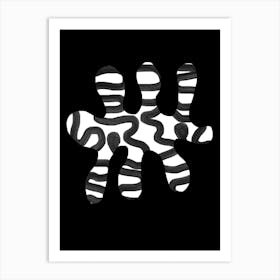 Black And White Abstract Art Art Print