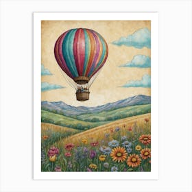 Hot Air Balloon Art Print