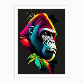 Cheeky Gorilla Gorillas Tattoo 1 Art Print