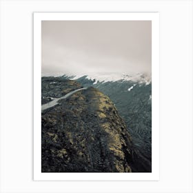 Roadway On Mountainside Art Print