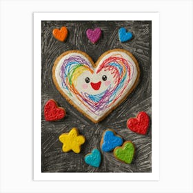 Heart Shaped Cookie 3 Art Print