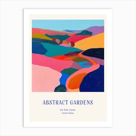 Colourful Gardens Red Butte Garden Usa 3 Blue Poster Art Print