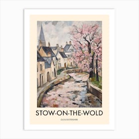 Stow On The Wold (Gloucestershire) Painting 7 Travel Poster Art Print