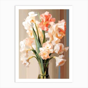 Gladiolus Flower Still Life Painting 1 Dreamy Art Print