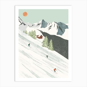 Skiing Art Print