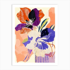 Colourful Flower Illustration Petunia 4 Art Print
