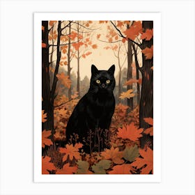 Autumn Cat 1 Art Print
