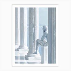 Portrait Of A Statue Art Print