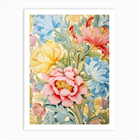 Floral Wallpaper 240 Art Print