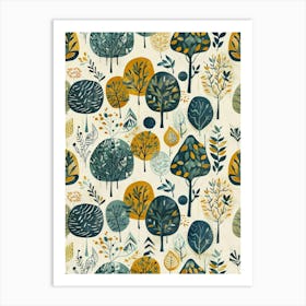 Autumn Trees 4 Art Print