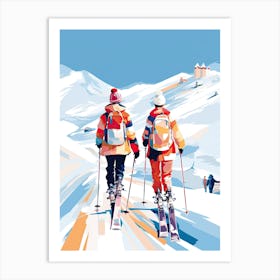 Val Thorens   France, Ski Resort Illustration 3 Art Print