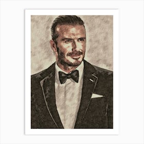 D. Beckham art Poster