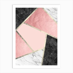 Geometry with lines 10 Art Print